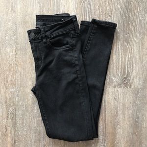 American Eagle Black Ripped Jeggings, 2R, VGUC
